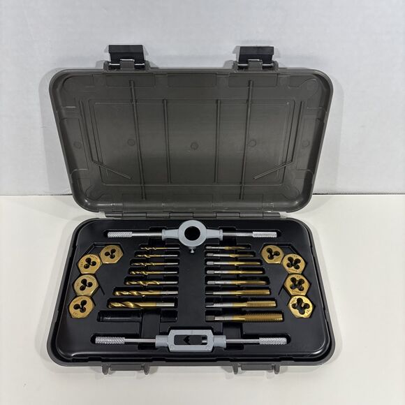 MIBRO 301360 Tap Die and Drill SAE Set, 25 Pieces Missing 1 - Picture 1 of 8